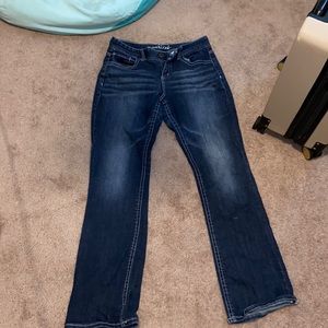 Boots cut jeans. Wore roughly 10 times?